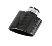 1 Pz Universale Per Auto In Acciaio Inossidabile Tubo Di Scappamento Marmitta Tubo Ovale Riccio Ugello Punta Di Scarico Terminale Scarico Auto(Right 60MM)