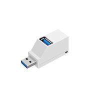 1 pz USB 3.0 HUB Extender Convertitore Auto Splitter Multi Porta Hub Computer Portatili Ufficio Funzione di Lettura Usb U Adattatore di Ricarica del Disco(White-USB3.0)