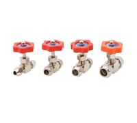 1 pz Valvola a sfera 6mm 8mm 10mm 12mm Tubo Arancione Manico in plastica Metallo Ad alta pressione Durevole Tubo Ago Tipo Valvola a globo(8mm)