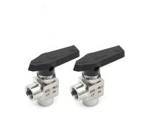 1 Pz Valvola a sfera ad angolo retto 1/8 "1/4" 3/8 "1/2" Filettatura G interna Valvola a sfera con filettatura interna in acciaio inossidabile 304 ad alta pressione(1/2")