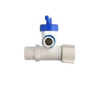 1 pz. Valvola a sfera in plastica for osmosi inversa RO, attacco rapido for tubo flessibile da 1/4" e 3/8", attacco maschio da 1/2" a 3 vie for rubinetto, purificatore d'acqua(434)