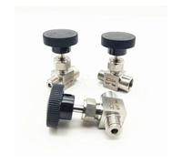 1 Pz Valvola A Spillo Regolabile 1/4 "3/8" 1/2 "Filettatura Maschio a Femmina In Acciaio Inox 304 Controllo del Flusso Spento gru(1/2)