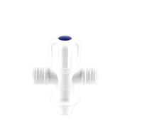 1 pz. Valvola ad angolo Rubinetto Valvola di arresto dell'acqua Interruttore del rubinetto di controllo del riempimento della toilette(White-Double)