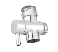 1 pz valvola deviatrice for rubinetto in ottone, valvola deviatrice for rubinetto del lavello della cucina con aeratore, connettore for tubo flessibile del lavello da M22 a M24(Chrome)