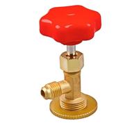 1 pz Valvola di erogazione Apribottiglie Connettore 1/4 SAE Rubinetto for bombola refrigerante for gas R12 R22 R6000a R134a R410a(Red-1)