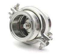 1 pz valvola di ritegno in acciaio inossidabile 304/316L di grado sanitario con tre clip, valvola di ritegno verticale unidirezionale (SUS304,102 mm Ferrule119)