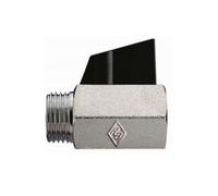 1 PZ VALVOLA MINISFERA FILETTATURA MF SABBIATA E CROMATA CON MANIGLIA 3/8" DN 10 PN 10 NextradeItalia Mod.FERX.DIATAR-RTWTE-NT