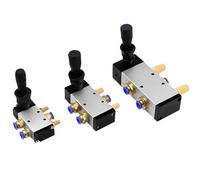 1 pz Valvola pneumatica a controllo manuale a 5/2 vie con silenziatore Pull Rod e connettore rapido 4H210-08 for l'automazione industriale(4H210-08)