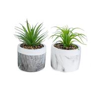 1 PZ Vaso Vasetto con piantina artificiale 10x10x14 cm BOMBONIERA 1AA7