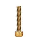 1 pz Vite a testa cilindrica con esagono incassato M4 M5 M6 M8 M10 Bullone in acciaio inossidabile(Gold,16MM_M4X0.7 PITCH)