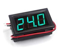 1 pz Voltmetro digitale da 4,5 V a 30 V Voltmetro digitale Misuratore di tensione da pannello Rosso/Blu/Verde for 6 V 12 V Elettromobile Moto Auto(Green,2-wire DC 5V-120V)