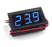1 pz Voltmetro digitale da 4,5 V a 30 V Voltmetro digitale Misuratore di tensione da pannello Rosso/Blu/Verde for 6 V 12 V Elettromobile Moto Auto(Blue,3-wire DC 0-30V)