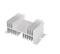 1 pz W-70 Radiatore in alluminio W Forma Dissipatore di calore Base for DA AA DD VA VD LA Relè a stato solido monofase SSR 10A 15A 20A 25A 40A(Black)