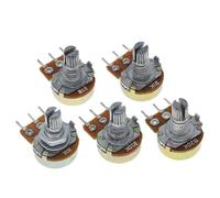 1 pz WH148 Potenziometro lineare Albero da 15 mm con dadi e rondelle 3 pin WH148 B1K B2K B5K B10K B20K B50K B100K B250K(100K)