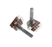 1 pz WH148 tipo doppio 8 pin B50K B100K potenziometro amplificatore volume audio lunghezza maniglia 30 mm albero prugna(50K Ohm)