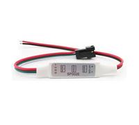 1 pz WS2801 WS2811 LED Controller Mini barra luminosa a Pixel a 3 tasti SP002E Barra a Alimentatore mobile TV DC5V-24V(Red and black lines)