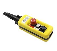 1 pz XAC-A2713 Interruttore di sollevamento gru Interruttore a pulsante Interruttore di arresto di emergenza Controller pendente di sollevamento con arresto di emergenza Giallo