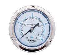 1 pz Y100BF-ZT-0.1-60 Mpa Manometro for vuoto positivo negativo saldato in acciaio inossidabile 316 con bordo a fascia assiale for gas, petrolchimico, elettrico(M20x1.5,0.16MPA)