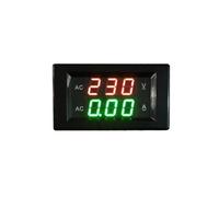1 pz YB4835VA LED voltmetro digitale amperometro AC 60-300V 130-500V misuratore di tensione e corrente AC 10A 50A 100A 200A 500A CT volt amperometro tester(Black Cover,200A(SPLIT)_AC130-500V)