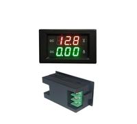 1 pz YB4835VA Voltmetro digitale DC Amperometro 3,5-30 V 4,5-100 V Display a LED Misuratore di tensione e corrente Volt Amp Pannello 999 mA 10 A 20 A 50 A 100 A(Black Cover,10A_DC3.5-30V)