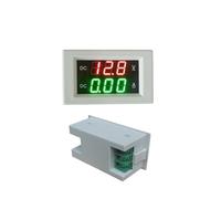 1 pz YB4835VA Voltmetro digitale DC Amperometro 3,5-30 V 4,5-100 V Display a LED Misuratore di tensione e corrente Volt Amp Pannello 999 mA 10 A 20 A 50 A 100 A(White Cover,500A(75MV)_DC14-600V)