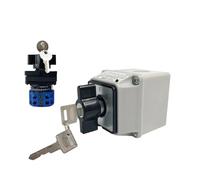 1 pz YMW26-20/2MS Interruttore a camme con scatola protettiva Conversione di rotazione a 3 posizioni Vite a 8 terminali