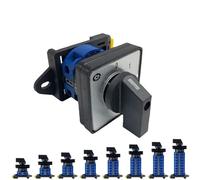 1 pz YMW26 LW26-25A DIN Rail Mounted LW28 Commutatore a camme rotativo Selettore 690 V Contatto in argento Controllo motore OFF-ON(6P-24 Terminals)