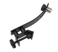 1 pz Yootones Drum Microfono Antiurto Clip Rim Mount Holder Metallo Universale Mic Set Morsetto Regolabile (nero)