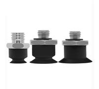 1 pz ZP3-T04/06/08/10/13/16UMGS-A5 ZP3-T02/15/35UN/S-A3 M4 M5 Ventosa pneumatica piatta antistatica in silicone nero(ZP3-T16UMGS-A5)