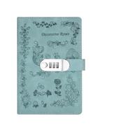 1 quaderno con password a forma di fiore in formato A5 lucchetto, diario creativo, semplice for studenti, conto mano spessa da ragazza, nota Per Organizzare e Prendere Aappunti(Color 1)