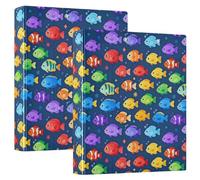 1 raccoglitore ad anelli rotondi da 12,7 cm con tasche, confezione da 1/2, 200 fogli