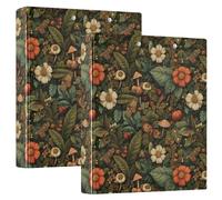 1 raccoglitore ad anelli rotondi da 12,7 cm con tasche interne, confezione da 1/2 raccoglitori estetici, 200 fogli