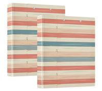 1 raccoglitore per quaderni da 5 pollici, 3 anelli con tasche, confezione da 1/2 raccoglitori da ufficio, 200 fogli