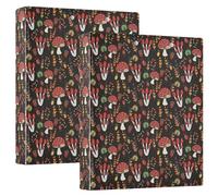 1 raccoglitore per quaderni da 5 pollici, a tre anelli, con tasche interne, confezione da 1/2 raccoglitori da ufficio, 200 fogli