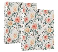 1 raccoglitore rotondo da 12,7 cm con copertina tascabile, confezione da 1/2 estetica, 200 fogli