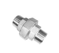 1 raccordo for tubo idraulico BSP, filettatura femmina/maschio SS304, adattatore affidabile for tubi da 1/4 3/8 1/2 pollici(M-M,1/4inch)