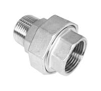 1 raccordo for tubo idraulico BSP, filettatura femmina/maschio SS304, adattatore affidabile for tubi da 1/4 3/8 1/2 pollici(F-M,1/2inch)