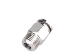 1 raccordo for tubo pneumatico in acciaio inossidabile 304 PC PCF PL PLF PB Connettore for tubo 'aria 1/8 1/4 3/8 1/2 BSPT a sgancio rapido(6-04 (6mm-1l2),PC)