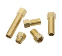 1 raccordo in ottone da 1/2" BSP maschio a femmina, accoppiatore dritto, adattatore per connettore, lunghezza 28 mm, 40 mm, 50 mm, 70 mm, 100 mm, lunghezza 28 mm