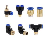 1 raccordo pneumatico for aria compressa PC/PCF/PL/PLF 4 mm, 6 mm, 8 mm, filettatura 1/8" 1/4 3/8 1/2, raccordi for tubi flessibili dritti, connettori rapidi for tubi(6-M5,PY)
