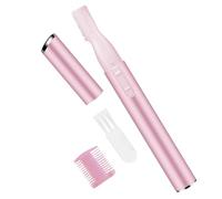 1 rasoio elettrico per sopracciglia, per donne e uomini, mini rasoio elettrico per sopracciglia, labbra, guance, mascella, qualsiasi cosa tu abbia bisogno (rosa)
