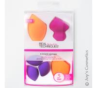 Real Techniques Sponges Mini Brush Trio confezione regalo spugnetta Sculpting Sponge 1 pz + spugnetta Complexion Sponge 2 pz + spugnetta Mini Eraser Sponge 3 pz donna