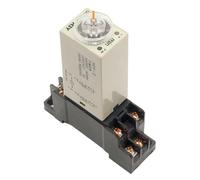 1 relè timer di ritardo H3Y-2 AC 220 V, 0-30 minuti/secondi con base(0-30 minuti)