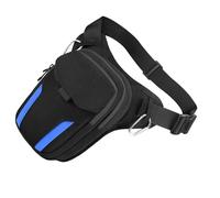 1. Resistente agli spruzzi d'acqua per moto, multifunzione, borsa da coscia per escursionismo, ciclismo, uomo e donna, elegante marsupio da moto, Blu