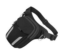 1. Resistente agli spruzzi d'acqua per moto, multifunzione, borsa da coscia per escursionismo, ciclismo, uomo e donna, elegante marsupio da moto, Colore riflettente