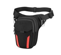 1. Resistente agli spruzzi d'acqua per moto, multifunzione, borsa da coscia per escursionismo, ciclismo, uomo e donna, elegante marsupio da moto, Rosso