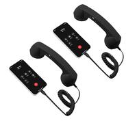 1 ricevitore retrò per telefono cellulare, ricevitore retrò per telefoni cellulari, telefoni con cavo di tipo C, ricevitore con maniglia fissa per videoconferenze, chiamate, riunioni