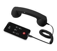 1 ricevitore retrò per telefono cellulare, ricevitore retrò per telefoni cellulari, telefoni con cavo di tipo C, ricevitore con maniglia fissa per videoconferenze, chiamate, riunioni
