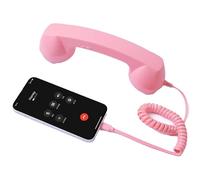 1 ricevitore retrò per telefono cellulare, ricevitore retrò per telefoni cellulari, telefoni con cavo di tipo C, ricevitore con maniglia fissa per videoconferenze, chiamate, riunioni