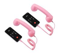 1 ricevitore retrò per telefono cellulare, ricevitore retrò per telefoni cellulari, telefoni con cavo di tipo C, ricevitore con maniglia fissa per videoconferenze, chiamate, riunioni